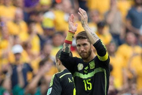 COPA2014 Curitiba, PR - 23 06 2014: - Sergio Ramos of Spain during the match between Australia vs Spain, valid for the World Cup, held at the Arena da Baixada. ( x(725)xMarceloxMachadoxdexMelox x  (24717)