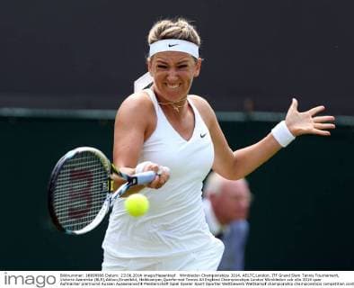 Wimbledon Championships 2014, AELTC,London, ITF Grand Slam Tennis Tournament, Victoria Azarenka (BLR),Aktion,Einzelbild, Halbkoerper,Querformat