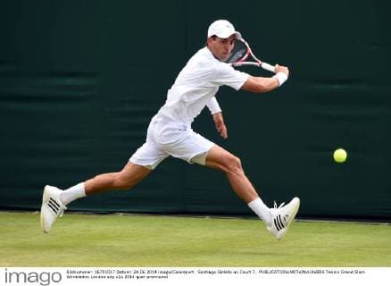 Santiago Giraldo on Court 7. 