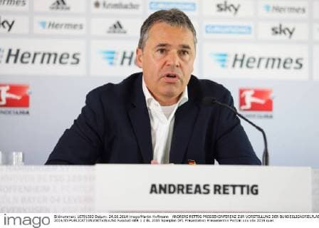 ANDREAS RETTIG PRESSEKONFERENZ ZUR VORSTELLUNG DER BUNDESLIGASPIELPLAENE 2014 15 