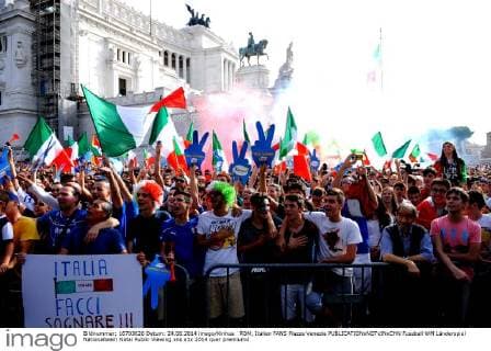 ROM, Italien FANS Piazza Venezia 