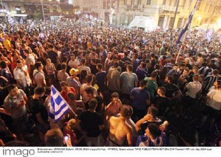 ATHENS, Greek soccer FANS 