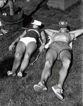 Oct. 10, 1968 - Relaxing before the Olympics. Photo Shows: Taking things easy at the side of the pool in the Olympic Village in Mexico are husband and wife competitors in the British Olympic team, Sheila (long jump) and John Sherwood (400 m. hurdle). The Olympic Games open on Saturday, Oct. 12.  - ZUMAk09