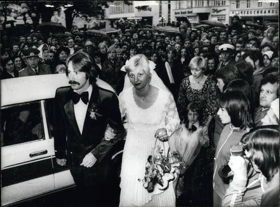 May 29, 1978 - Wedding of Olympians Kornelia Ender and Roland Matthes  - ZUMAk09
