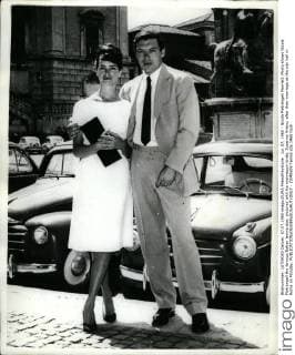 Jul. 07, 1960 - Nicola Pietrangeli Married: Photo shows Nicola Pietrangeli the famous Italian tennis star, pictured with his mannequin bride, Susanna Artero, after their marriage at the city hall in Rome on Monday.  - ZUMAk09