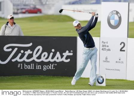 Martin Kaymer (US Open Sieger 2014) mit einem Abschlag am 2. Loch, Par 4 25.06.2014 --- Golfen --- BMW International Open --- ProAm Turnier, EP_JSE