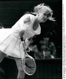 Jun. 26, 1981 - June 26th 1981 Sue Barker is beaten. Photo Shows: Sue Barker (GB) seen in action against Betsy Nageleen (USA) on the centre court at Wimbledon today. She lost 2-1  - ZUMAk09