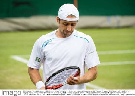 Tennis: Wimbledon Championship 2014, Benjamin Becker (GER) during his Gentlemen s Singles second round match at Wimbledon on June 25, 2014, London, England. xKirstenxHolstx xHOCHxZWEIx