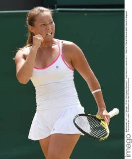 Tara Moore on Centre Court. 
