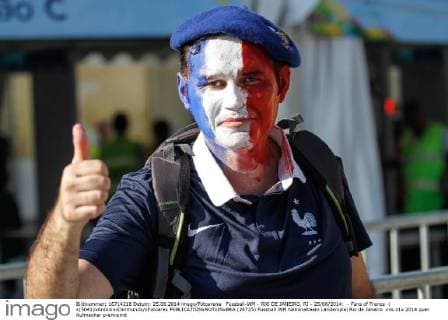 Fussball-WM - RIO DE JANEIRO, RJ - 25 06 2014: - Fans of France ( x(5041)xAntonioxDormundx xFotoarex  (24725)