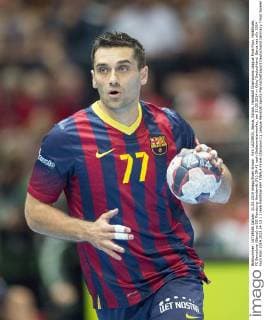Kiril LAZAROV, Barca, Aktion, Handball Champions League Final Four, Halbfinale, FC Barcelona (Barca) vs SG Flensburg-Handewitt (FL) 39:41 nach Siebenmeterwerfen, am 31.05.2014 in Köln Deutschland.
