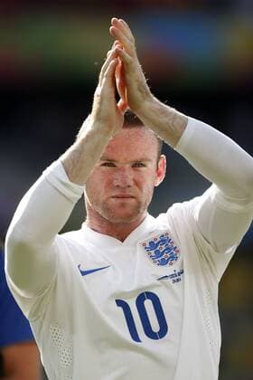 Costa Rica v England. 2014 FIFA World Cup . England s player Wayne Rooney waves to the audience after the 2014 FIFA World Cup Group D against Costa Rica held at the Mineirao stadium in Belo Horizonte . 24 06 2014 AndresxPina Photosport Football, 