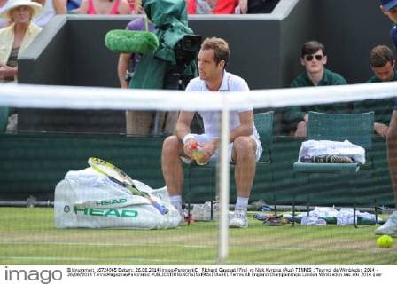 Richard Gasquet (Fra) vs Nick Kyrgios (Aus) TENNIS : Tournoi de Wimbledon 2014 - 26 06 2014 TennisMagazine Panoramic 