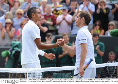 Richard Gasquet (Fra) vs Nick Kyrgios (Aus) TENNIS : Tournoi de Wimbledon 2014 - 26 06 2014 TennisMagazine Panoramic 