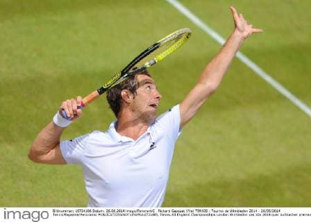 Richard Gasquet (Fra) TENNIS : Tournoi de Wimbledon 2014 - 26 06 2014 TennisMagazine Panoramic 