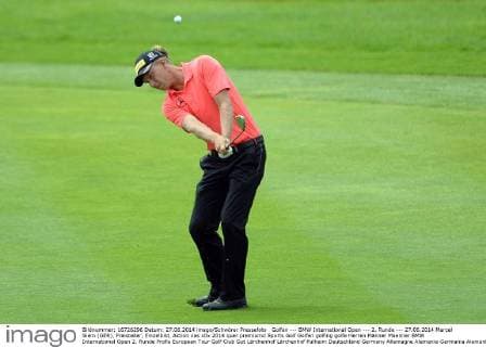 Golfen --- BMW International Open --- 2. Runde --- 27.06.2014 Marcel Siem (GER), Freisteller, Einzelbild, Aktion