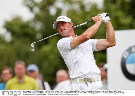 Alex Cejka (GER) am Abschlag, Tee BMW International Open 2014, Golf, Tag 2, 27.06.2014, EP_CKT