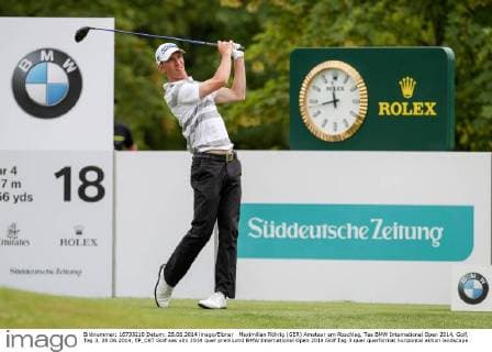 Maximilian Röhrig (GER) Amateur am Abschlag, Tee BMW International Open 2014, Golf, Tag 3, 28.06.2014, EP_CKT