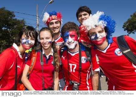 Belo Horizonte - Achtelfinale, FIFA Fussball WM 2014 - Chile-Fans xJORGExMARTINEZx 
