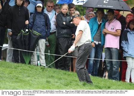 Miguel Angel JIMENEZ (ESP) schlägt aus dem Rough BMW International Open 2014, Golf, Tag 3, 28.06.2014, EP_CKT