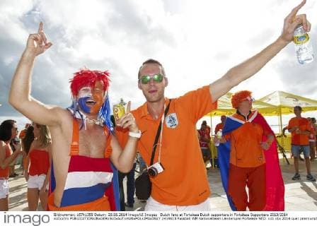 Dutch fans at Fortaleza Dutch supporters in Fortaleza Supporters 2013 2014 xVIxxIVx 2414613