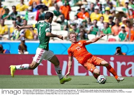 Dirk KUYT Action photo during the Netherlands vs Mexico match, corresponding to the second round, 51 th game of the World Cup Brazil 2014, in xOMARxMARTINEZx 