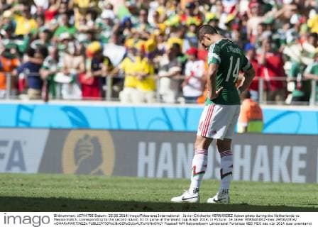 Javier Chicharito HERNANDEZ Action photo during the Netherlands vs Mexico match, corresponding to the second round, 51 th game of the World Cup Brazil 2014, in Picture: 14 Javier HERNANDEZ-mex 29 06 2014 xOMARxMARTINEZx 