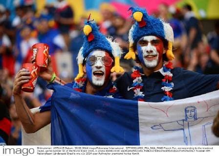 077300614RDI_FRA_NGA_FANS French Fan, corresponding to the knockout round, game number 53 of the World Brazil 2014, in photo 30 06 2014 xADRIANxMACIASx 