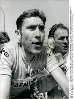 Jul. 08, 1970 - Clearly surpassing all the contestants of the 57th Tour de France where he was in first place overall, the Belgium s famous champion Eddy Merckx (pictured) will certainly leave as the winner of this famous race.  - ZUMAk09