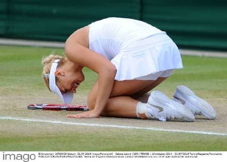 Sabine Lisicki (GER) TENNIS : Wimbledon 2014 - 01 07 2014 TennisMagazine Panoramic 