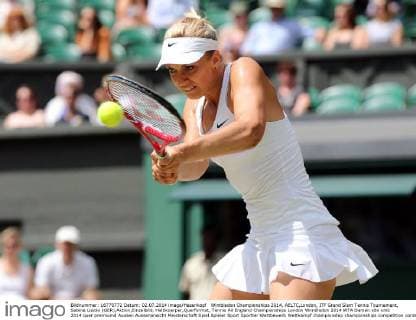 Wimbledon Championships 2014, AELTC,London, ITF Grand Slam Tennis Tournament, Sabine Lisicki (GER),Aktion,Einzelbild, Halbkoerper,Querformat,