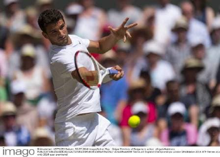 Grigor Dimitrov of Bulgaria in action xNigelxWaldronx  ActionPlus0059
