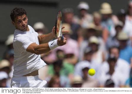 Grigor Dimitrov of Bulgaria in action xNigelxWaldronx  ActionPlus0061