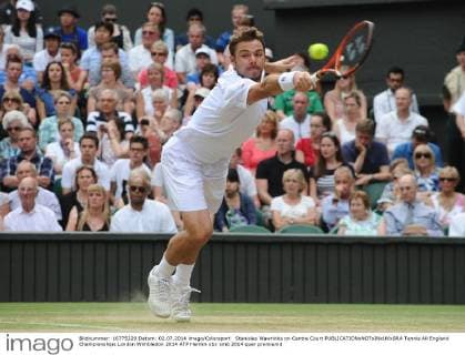 Stanislas Wawrinka on Centre Court 