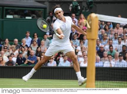 Roger Federer on Centre Court 