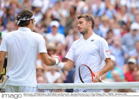 Stanislas Wawrinka (Sui) vs Roger Federer (Sui) TENNIS - Wimbledon 2014 - xTennisMagazinex 