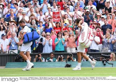 Roger Federer (Sui) vs Stanislas Wawrinka (Sui) TENNIS - Wimbledon 2014 - xTennisMagazinex 