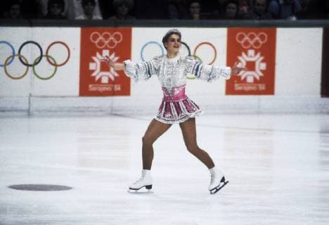 WITT Katarina DDR Olympiasiegerin Olympischen Winterspiele 1984 in Sarajevo Eiskunstlaufen der Frauen am 18.Februar 1984 