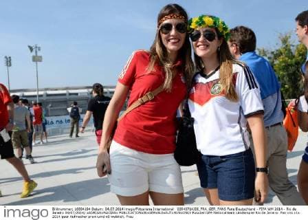 03040714JDI_FRA_GER_FANS Fans Deutschland - FIFA WM 2014 - Rio de Janeiro 04 07 2014 xADRIANxMACIASx 