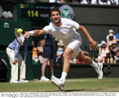 TENNIS - ATP, Wimbledon 2014 LONDON,ENGLAND,04.JUL.14 - TENNIS - ATP Tennis Herren World Tour, Wimbledon 2014, Grand Slam. Bild zeigt Grigor Dimitrov (BUL). 