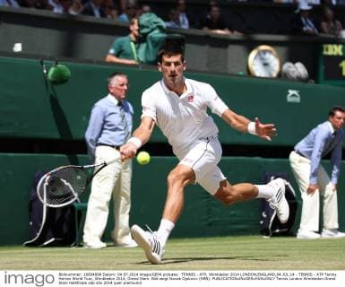 TENNIS - ATP, Wimbledon 2014 LONDON,ENGLAND,04.JUL.14 - TENNIS - ATP Tennis Herren World Tour, Wimbledon 2014, Grand Slam. Bild zeigt Novak Djokovic (SRB). 