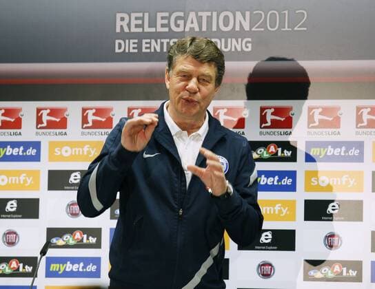REHHAGEL Otto DFL Fussball Bundesliga Relegations Spiel Fortuna Duesseldorf-Hertha BSC Berlin am 15.Mai 2012 in Duesseldorf 