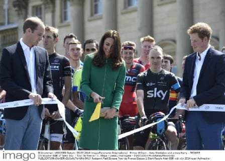 Prince William - Kate Middleton and prince Harry - FROOME Christopher GBR of Team Sky : Tour de France - 1. Stage - Leeds Harrogate - 05 07 2014 PhotoNews Panoramic 