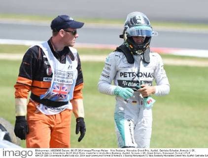 Nico Rosberg; Mercedes Grand Prix, Ausfall, Getriebe Schaden, formula 1 GP, Great Britain in Silverstone 06.07.2014 Photo:mspb Jerry Andre Nico Rosberg; Ausfall, formula 1 GP, Great Britain,