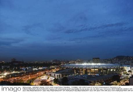 FUSSBALL WM 2014 Finale 07.07.2014 Stadionansicht Maracana in Rio