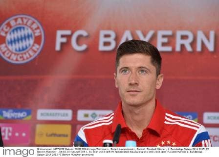 Robert Lewandowski , Portrait, Fussball Männer , 1. Bundesliga Saison 2014 2015, FC Bayern München , 09.07.14