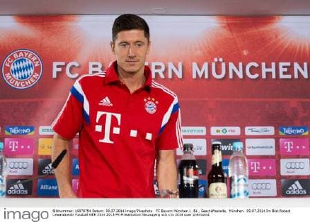 FC Bayern München 1. BL , Geschäftsstelle, München. 09.07.2014 Im Bild:Robert Lewandowski