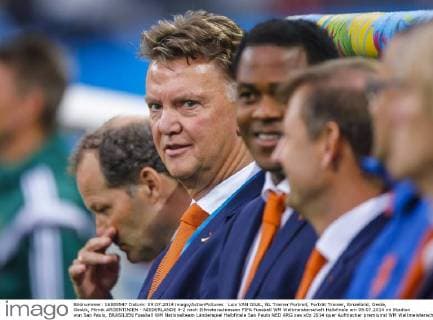 Luis VAN GAAL, NL Trainer Portrait, Porträt Trainer, Einzelbild, Geste, Gestik, Mimik ARGENTINIEN - NIEDERLANDE 4-2 nach Elfmeterschiessen FIFA Fussball WM Weltmeisterschaft Halbfinale am 09.07.2014 im Stadion von Sao Paulo, BRASILIEN