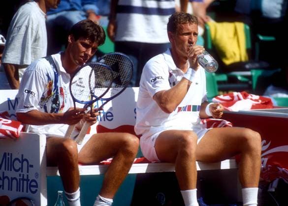 STICH Michael mit KUEHNEN Patrick Tennis WTC Düsseldorf im Rochus Club 