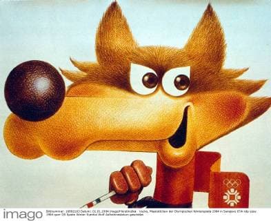 Vucko, Maskottchen der Olympischen Winterspiele 1984 in Sarajevo